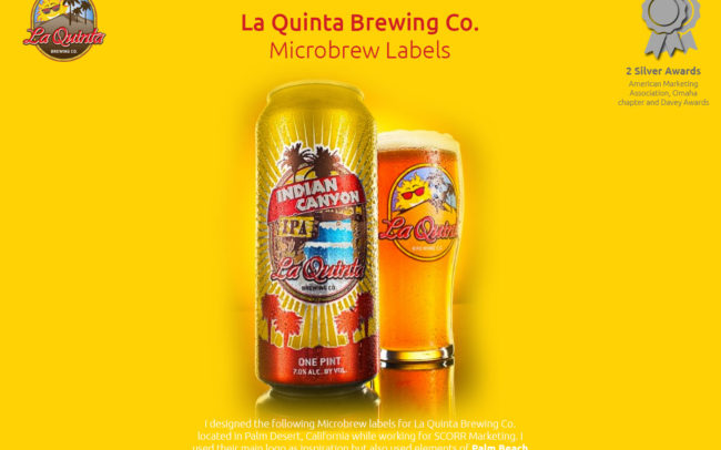 La Quinta Brewing Labels Indian Canyon