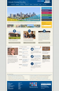 Old CCU Website Homepage